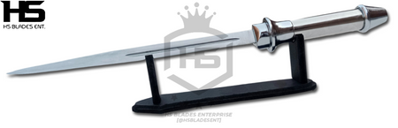 Supernatural Castiel Angel Blade of Castiel CAS  (Spring Steel & D2 Steel versions are Available) with Stand & Black Sheath from Supernatural Knives