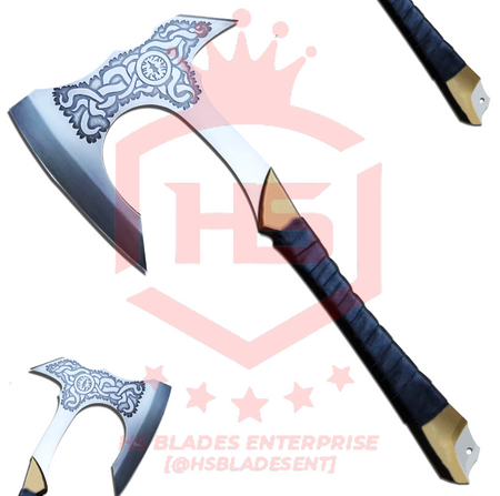 The Eye of Sauron: Hand Forged Viking Axe with Leather Sheath & Wooden Box in Just $59-Functional Viking Axe