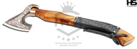 The Black Valknut II: Hand Forged Viking Axe with Leather Sheath & Wooden Box in Just $59-Functional Viking Axe