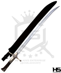 43" Witcher Iris Sword of Geralt of Rivia Saber Sword in $77 (Spring Steel & D2 Steel versions are Available) from The Witcher Sword