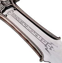 the engravings on the blade of conan's sword