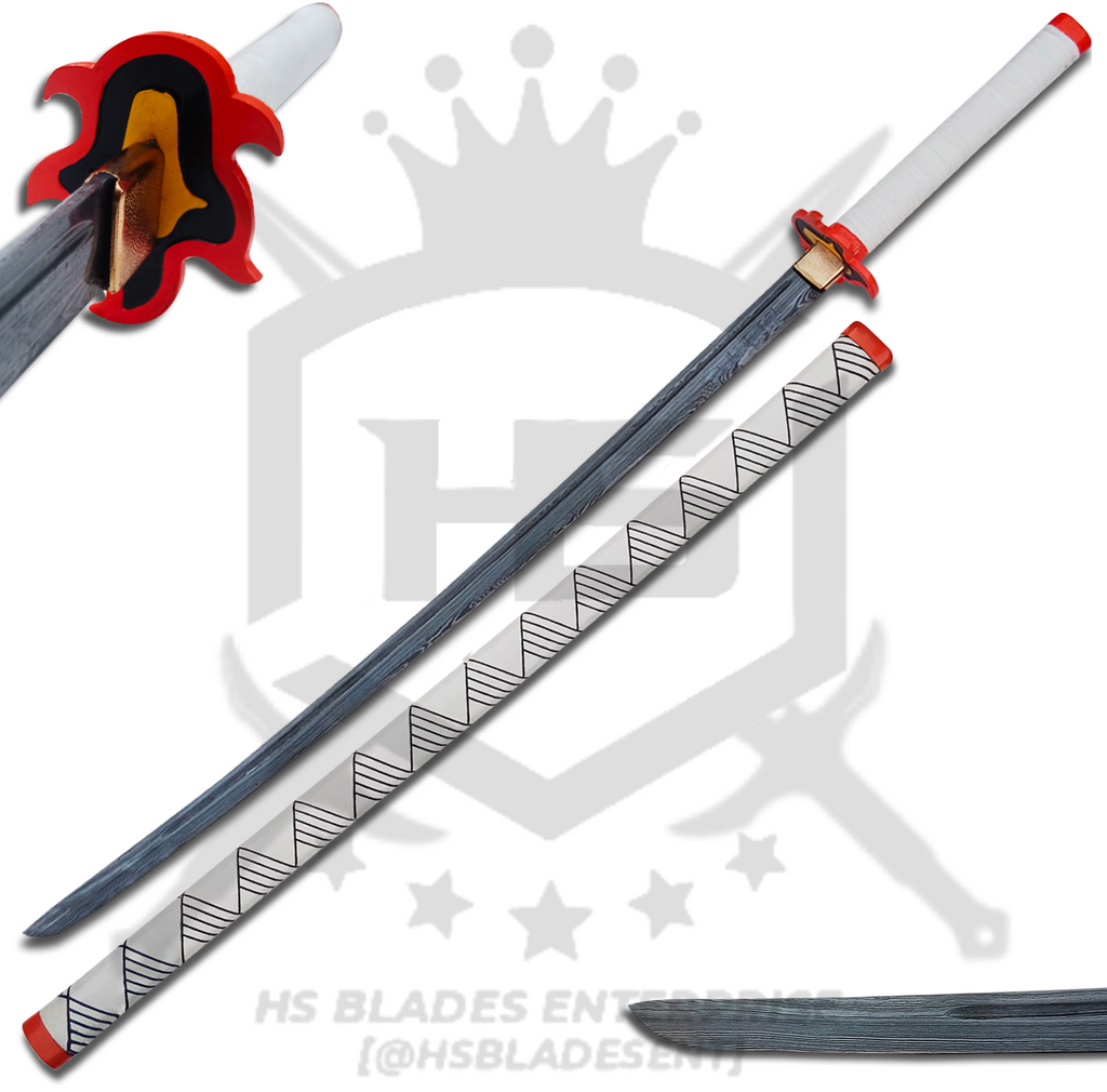 Demon Slayer Damascus Rengoku Nichirin Sword of Rengoku Kyojuro