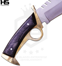 fully casted metal walking dead knife's handle