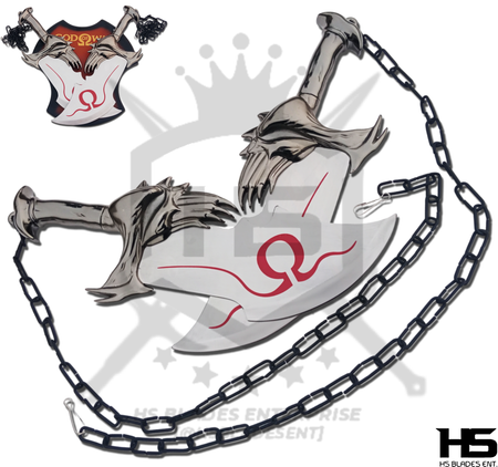 chaos blades are some of the most iconic knives of fantasy realm, finding their origin in god of war series and used by kratos against his enemies of the game.