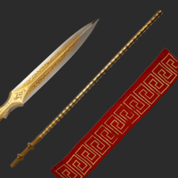 68" Full Scale Draupnir Spear (Level 4) of Kartos in $99 from God of War Props (BR Carbon Steel & Damascus Available)