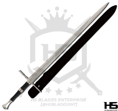 45" Witcher Steel Sword of Geralt of Rivia in Just $77 (Spring Steel & D2 Steel versions are Available) from The Witcher Sword-Silver Wolf I