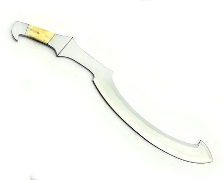 26" Gemel Khopesh Machete Bushcraft & Camping Machete (D2 Steel, Spring Steel are available) with Custom Blade Material Variations-Bushcraft Machete