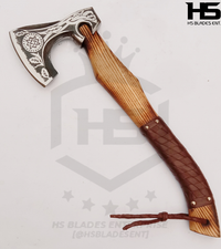 The Fermor Gungnir: Camping Functional Axe with Leather Sheath in Just $69-Functional Viking Axe