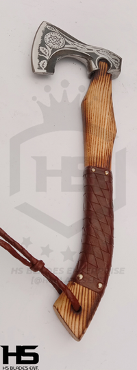 The Fermor Gungnir: Camping Functional Axe with Leather Sheath in Just $69-Functional Viking Axe