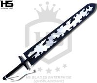 44" Demon Slayer Sword of Asta in $139 (BR Spring Steel & Japanese Steel are also available) from Black Clover Swords