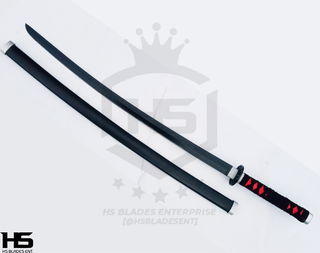 Full Tang Black Nichirin Sword (Black Nichirin Blade) in Just 77 (Jap