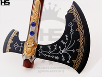 1:1 Full Scale Leviathan Axe of Kratos from God of War Axe (BR D2 & Damascus Steels available)