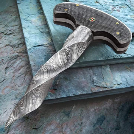 The Tucson: Damascus Cyclone Spiral Dagger