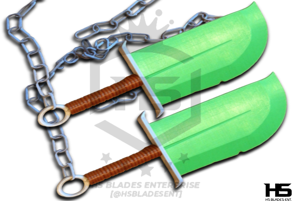 KungFu Panda Full Scale Jade Knives Kai Swords Pair in 121 BR 5160 is available HS Blades Enterprise