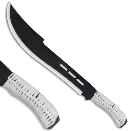 23" Skid Bushcraft & Camping Machete (D2 Steel, Spring Steel are available) with Custom Blade Material Variations-Bushcraft Machete