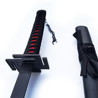 Black Tensa Zangetsu Sword of Ichigo Kurosaki in just $77 (Japanese Steel Available) Zanpakuto from the Bleach-Black |Bleach Katana | Zanpakuto Katana