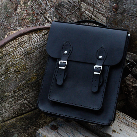 Hand Stitched Pure Leather Bag Back of Wednesday in Just $79 from Wednesday Addams made by HS Leathers