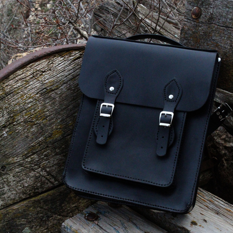 Hand Stitched Pure Leather Bag Back of Wednesday in Just $79 from Wednesday Addams made by HS Leathers