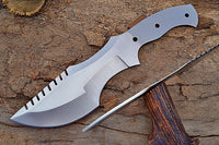 Blank Blade Tracker Knife with Sheath (Spring Steel, D2 Steel are also available)-Camping & Hunting Knife