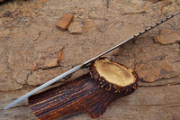 Blank Blade Tracker Knife with Sheath (Spring Steel, D2 Steel are also available)-Camping & Hunting Knife