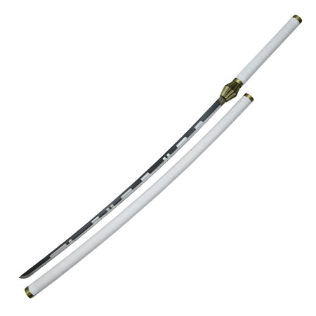 Nozarashi Katana of Kenpachi Zaraki in just $77 (Japanese Steel Available) Zanpakuto from the Bleach-White | Bleach Katana | Zanpakuto Katana