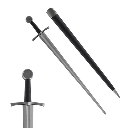 38" Full Tang Viking sword type Oakeshott type XII (Spring Steel & D2 Steel Battle ready are available) with Scabbard-Black