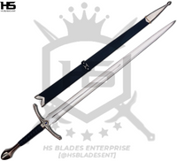 gandalf's glamdring is a high carbon steel sword which is functional