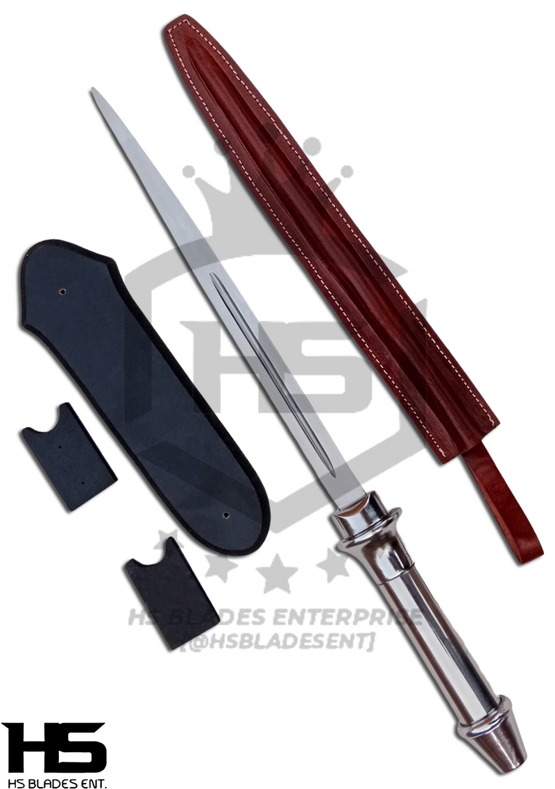 Supernatural Castiel Angel Blade of Castiel CAS  (Spring Steel & D2 Steel versions are Available) with Stand & Brown Sheath from Supernatural Knives