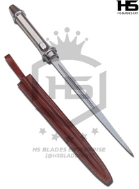 Supernatural Castiel Angel Blade of Castiel CAS  (Spring Steel & D2 Steel versions are Available) with Stand & Brown Sheath from Supernatural Knives