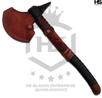 Assassin Tomahawk Axe in Just $69 with Leather Sheath from Assassin Creed Axe (Rosewood handle)-Functional Axe