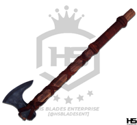 The Ragnar Exclusive: Hand Forged Viking Axe with Leather Sheath & Wooden Box in Just $59-Functional Viking Axe