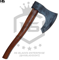 The Megasavior: Hand Forged Viking Axe with Leather Sheath & Wooden Box in Just $49-Functional Viking Axe