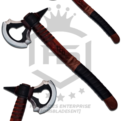 Assassin Tomahawk Axe in Just $69 with Leather Sheath from Assassin Creed Axe (Rosewood handle)-Functional Axe