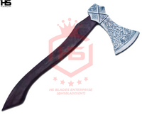 The Denfior: Hand Forged Viking Axe with Leather Sheath & Wooden Box in Just $49-Functional Viking Axe