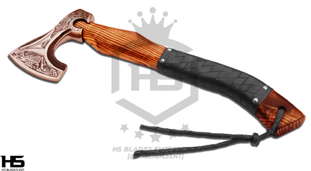 The Smug of Erabor II: Hand Forged Viking Axe with Leather Sheath & Wooden Box in Just $59-Functional Viking Axe