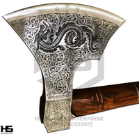 The Tensai: Hand Forged Viking Axe with Leather Sheath & Wooden Box in Just $59-Functional Viking Axe