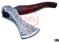 The Denfior: Hand Forged Viking Axe with Leather Sheath & Wooden Box in Just $49-Functional Viking Axe