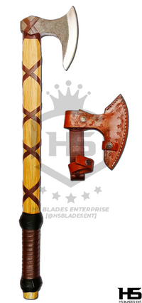 The Ragnar Axe: Hand Forged Viking Axe with Leather Sheath & Wooden Box in Just $49-Functional Viking Axe