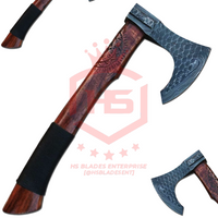 The Surged in Purity: Hand Forged Viking Axe with Leather Sheath & Wooden Box in Just $59-Functional Viking Axe