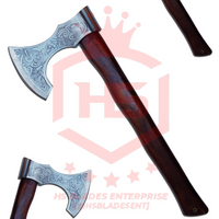 The Call of Worlds: Hand Forged Viking Axe with Leather Sheath & Wooden Box in Just $49-Functional Viking Axe