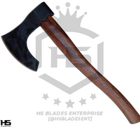 The Megasavior: Hand Forged Viking Axe with Leather Sheath & Wooden Box in Just $49-Functional Viking Axe