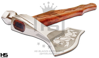 The Lionheart: Hand Forged Viking Axe with Leather Sheath & Wooden Box in Just $59-Functional Viking Axe