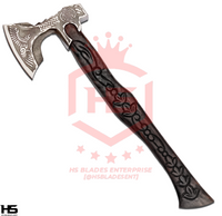 The Azwyard II: Hand Forged Viking Axe with Leather Sheath & Wooden Box in Just $59-Functional Viking Axe