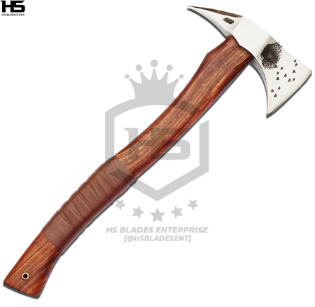 The Spikestan: Hand Forged Viking Axe with Leather Sheath & Wooden Box in Just $59-Functional Viking Axe
