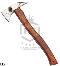 The Spikestan: Hand Forged Viking Axe with Leather Sheath & Wooden Box in Just $59-Functional Viking Axe