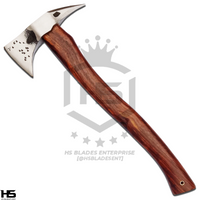 The Spikester: Hand Forged Viking Axe with Leather Sheath & Wooden Box in Just $49-Functional Viking Axe