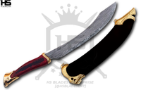 21" Damascus Strider Elven Knife of Aragorn (Full Tang, BR) in $149 from LOTR Swords with Scabbard