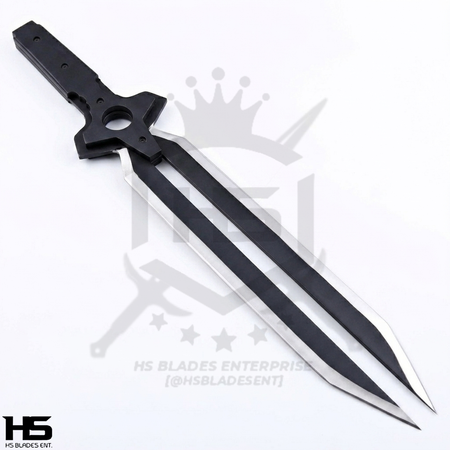 Darker Than Black Knife of Hei Split Dagger of Hei Knife with sheath for Hei Knife from darker than black dagger of hei dagger knife of hei replica real metal functional battle ready for sale (1)