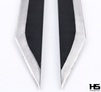 Darker Than Black Knife of Hei Split Dagger of Hei Knife with sheath for Hei Knife from darker than black dagger of hei dagger knife of hei replica real metal functional battle ready for sale