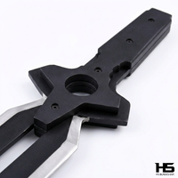 Darker Than Black Knife of Hei Split Dagger of Hei Knife with sheath for Hei Knife from darker than black dagger of hei dagger knife of hei replica real metal functional battle ready for sale
